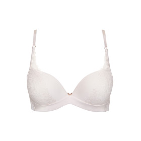 Soutien-gorge push-up multipositions Rose mariage ivoire