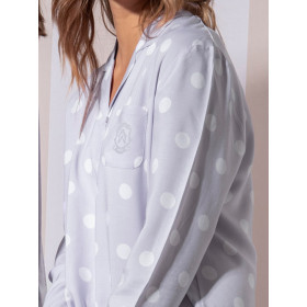 Chemise de nuit manches longues Classic Dots