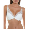 Soutien-gorge triangle plongeant Uxia mariage ivoire