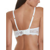 Soutien-gorge triangle plongeant Uxia mariage ivoire