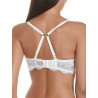 Soutien-gorge triangle plongeant Uxia mariage ivoire