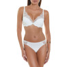 Soutien-gorge triangle plongeant Uxia mariage ivoire