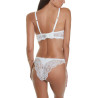 Soutien-gorge triangle plongeant Uxia mariage ivoire