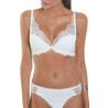 Soutien-gorge triangle plongeant Uxia mariage ivoire