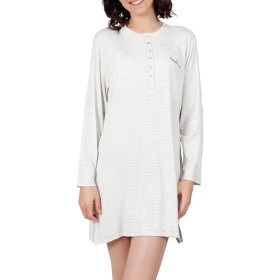 Chemise de nuit Do Not Forget To Smile gris