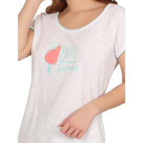 Pyjama short t-shirt Summer Bites blanc