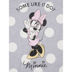Pyjama short t-shirt Minnie Dots Disney gris