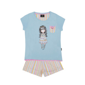 Pyjama short t-shirt And All Things Nice Santoro bleu