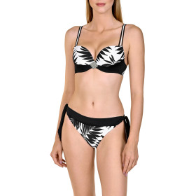 Haut maillot de bain push-up Ocean City noir