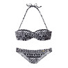 Ensemble 2 pièces bikini bandeau noir