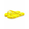 Tongs de plage rayées jaune