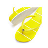 Tongs de plage rayées jaune