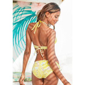 Haut maillot de bain triangle Sunseeker jaune A-B