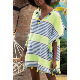 Caftan de plage Sun vert