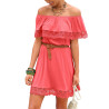 Robe de plage Holly corail