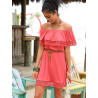 Robe de plage Holly corail