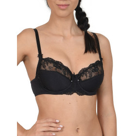 Soutien-gorge armaturé Caroline noir F