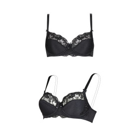 Soutien-gorge armaturé Caroline noir F