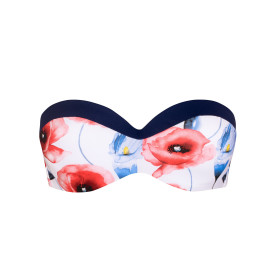 Haut maillot de bain bandeau préformé Poppy