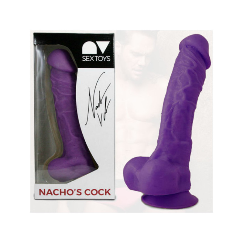 NACHO VIDAL - RÉPLIQUE DE PÉNIS NACHO VIDAL 24CM LILAS