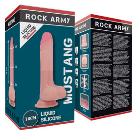 ROCKARMY - SILICONE LIQUIDE PREMIUM MUSTANG RÉALISTE 18CM