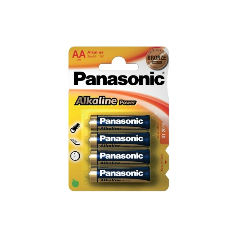 4 AA ALKALINE PANASONIC BATTERIES