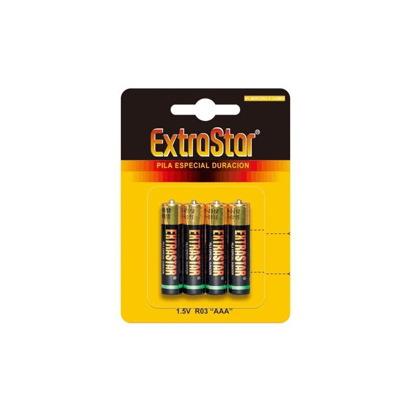 4 AAA EXTRASTAR BATTERIES