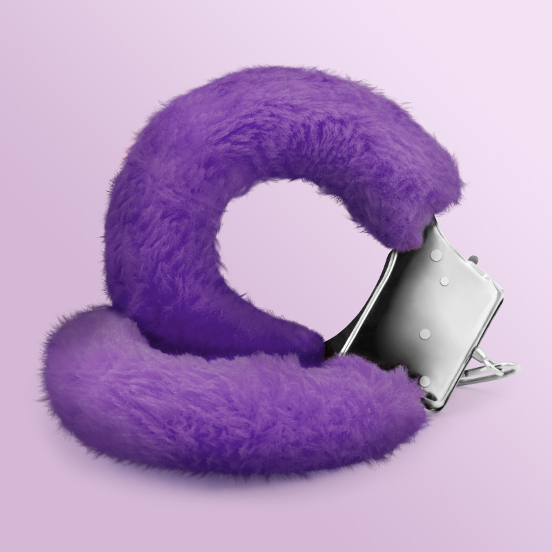 MENOTTES DE PELUCHE LOVE CUFFS CRUSHIOUS VIOLET