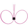 DISPOSABLE OUCH! ZIP TIE CUFFS EXTENDED PINK