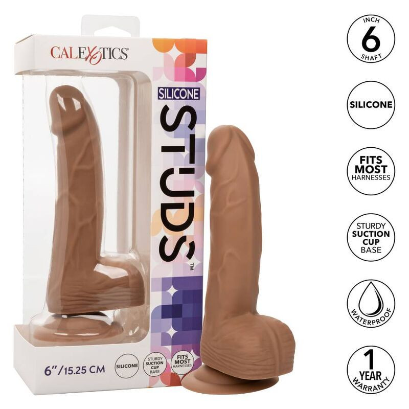 CALIFORNIA EXOTICS - CLOUS EN SILICONE 15.24 CM MARRON