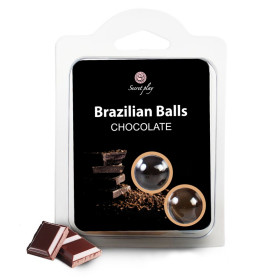 KISSABLE LUBRICANT BALLS CHOCOLATE FLAVOUR 2 x 4GR