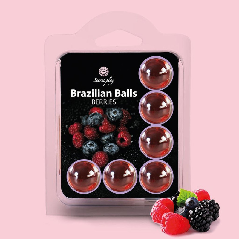 KISSABLE LUBRICANT BALLS FOREST FRUITS FLAVOUR 6 x 4GR