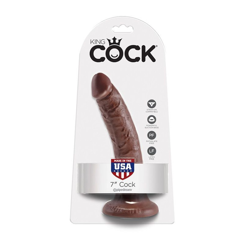 KING COCK - 7 GODE CHOCOLAT 17.8 CM