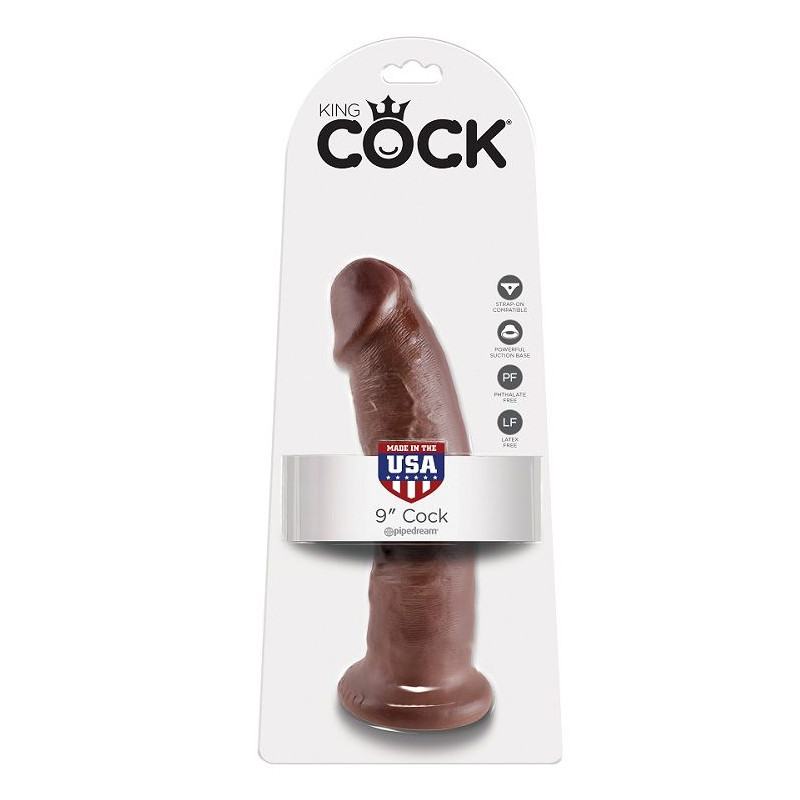 KING COCK - 9 GODE MARRON 22.9 CM