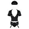 Police set Costume 6 pièces - Noir