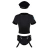 Police set Costume 6 pièces - Noir