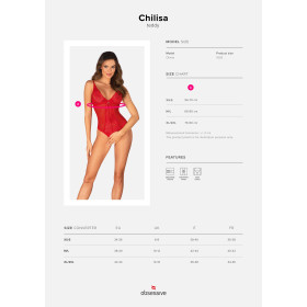Chilisa body ouvert - Rouge