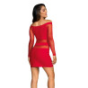 V-9299 Robe - Rouge