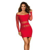 V-9299 Robe - Rouge