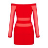 V-9299 Robe - Rouge