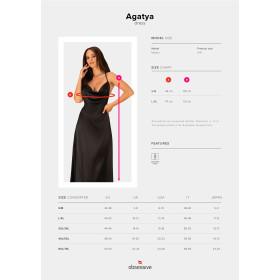 Agatya Robe - Noir