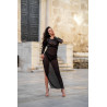 V-10679 Robe longue - Noire