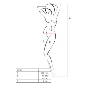 BS070R Bodystocking - Rouge