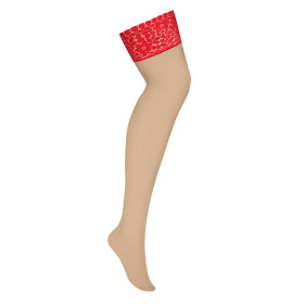 Loventy stockings - Rouge