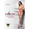 TIOPEN 019 Collants ouverts 20 den - Rouge