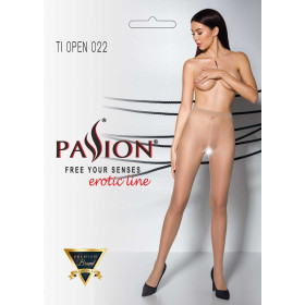 TIOPEN 022 Collants ouverts 20 den - Beige