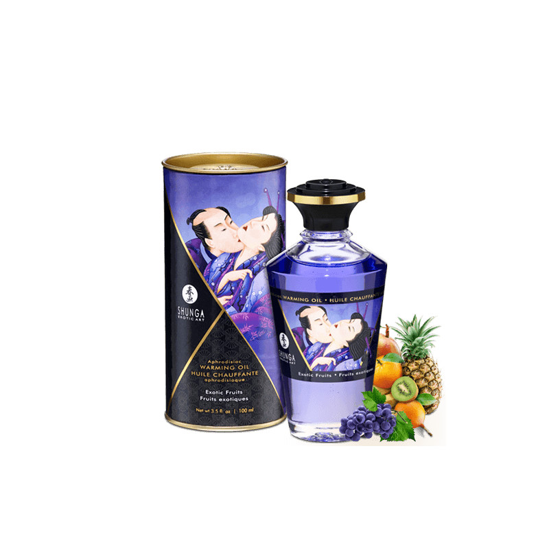 Huile chauffante aphrodisiaque - Fruits exotiques 100ml