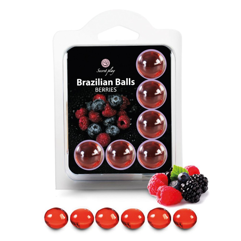 6 Brazilian Balls "Fruits des bois" 3386-5