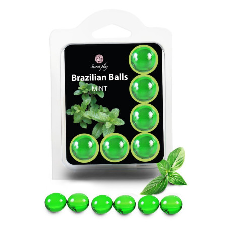 6 Brazilian Balls "Menthe" 3386-8