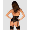 Chic Amoria corset et string - Noir